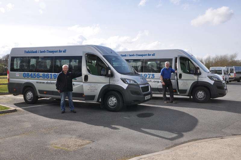 Volunteer drivers with minibuses